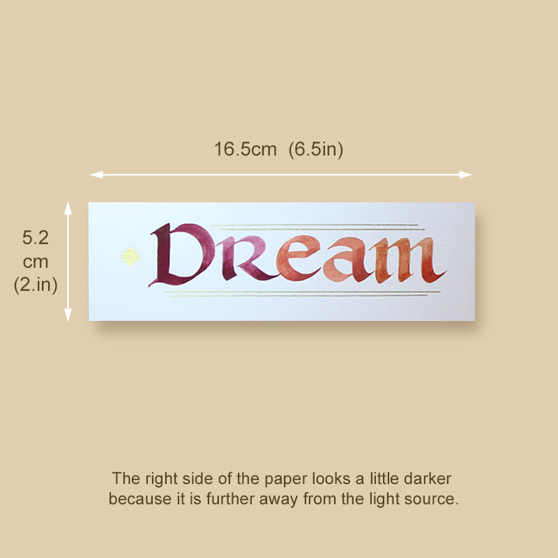 Calligraphy Bookmark | Dream | InspiredArtCreations