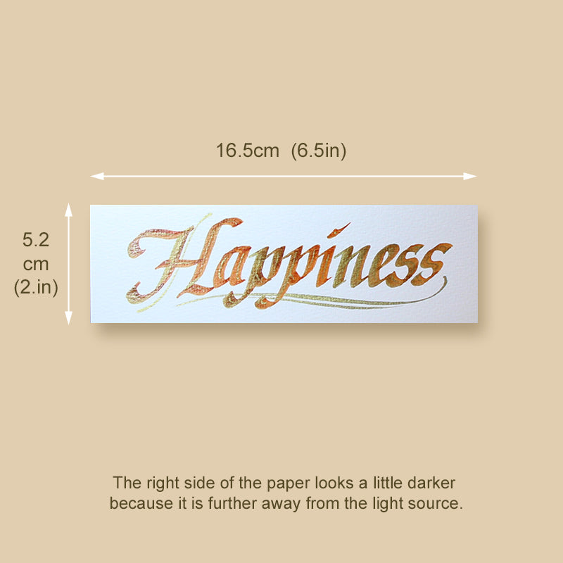 Calligraphy Bookmark | Happiness | InspiredArtCreations