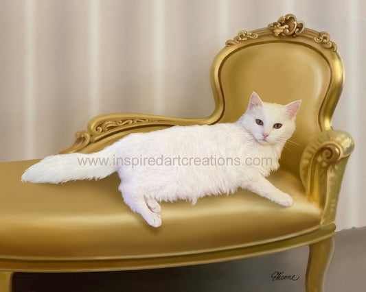 Giclee Print | Cat | Jello | InspiredArtCreations