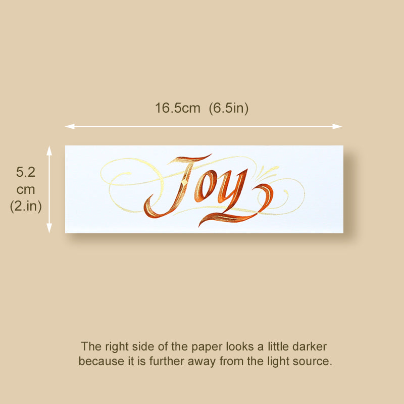 Calligraphy Bookmark | Joy | InspiredArtCreations