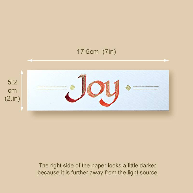 Calligraphy Bookmark | Joy | InspiredArtCreations
