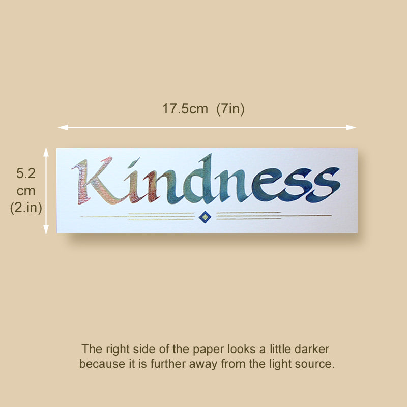 Calligraphy Bookmark | Kindness | InspiredArtCreations