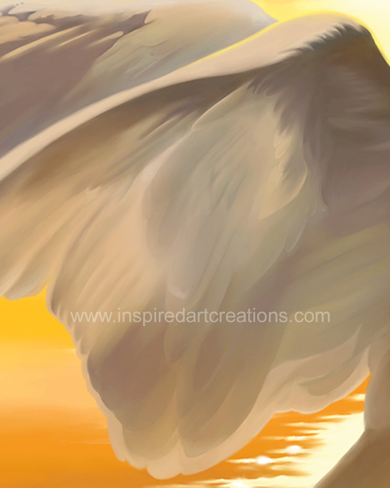Giclee pigmentaire | Oiseau | Cygne | InspiredArtCreations