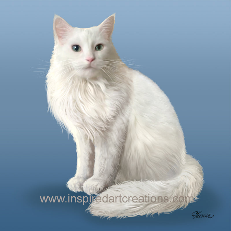 Giclee pigmentaire | Chat | Tubby | InspiredArtCreations